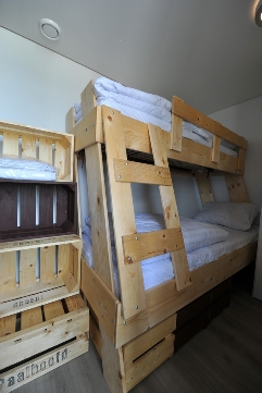 slaapkamer met stapelbed strandhuisje Groede slaapkamer met stapelbed strandhuisje Groede